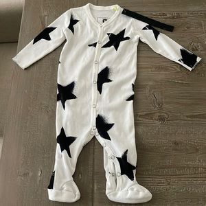 Nununu button down footed pajama